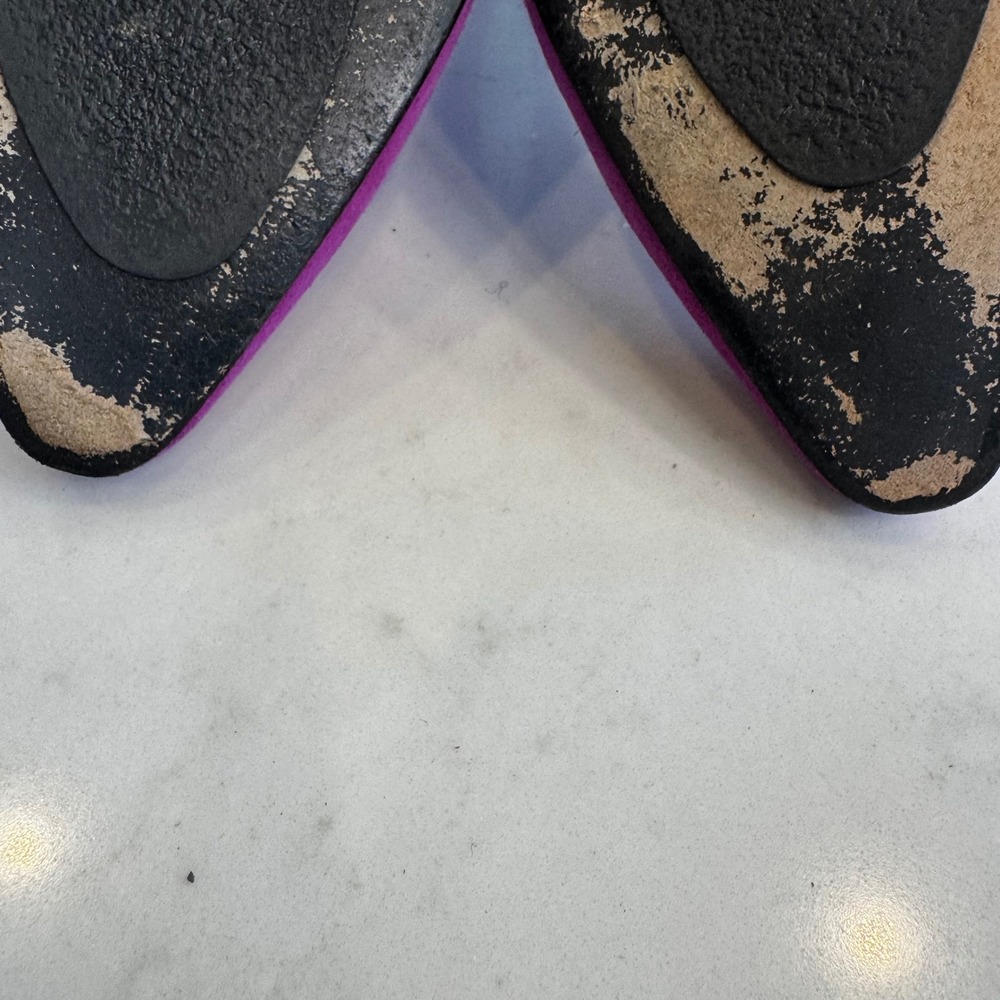 Charles Jourdan Paris Women 7.5 Fuchsia Pink Suede Pointy Toe Stiletto Heel Pump - Picture 14 of 15